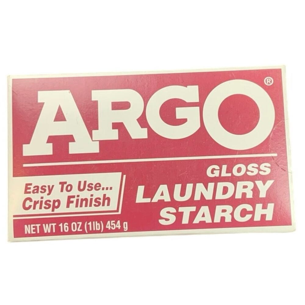 Vintage Argo Gloss Laundry Starch 16 Oz Box Bestfoods Retro Laundry Decor